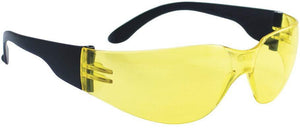 SAS Safety 5341 Nsx Eyewear with Polybag, Yellow Lens/Black Temple - 1/EA