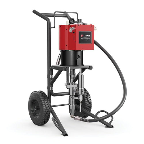 Titan PowrCoat 1072 72:1 7200 PSI @  2.7 GPM Pneumatic Air-Powered Paint Sprayer - Cart Mount (Bare)