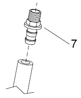 Load image into Gallery viewer, Clemco 06369 1/2&quot; Barb x 3/8&quot; NPT Fitting Hose/Hose End