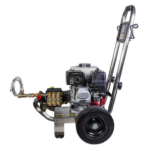 BE 196cc Honda GX200 2500 PSI @ 3.0 GPM External Unloader General TP2530J34 Pump Stainless Steel Pressure Washer