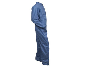 Kimberly Clark Kleenguard A20 Breathable Particle Protection Coveralls - Zipper Front, Elastic Back, Wrists & Ankles - Blue - XL - 24 Each Case
