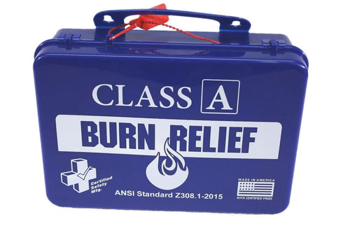 Certified Safety 16 PN Class A Burn First Aid Kit (Poly Navy) - 16 Persons - 21 pcs