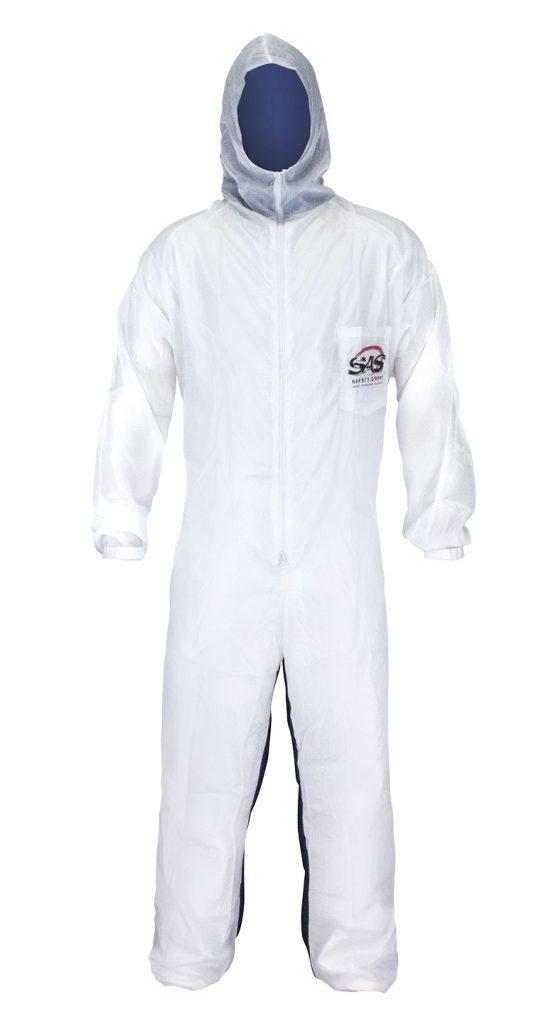 SAS Safety 6938 Moonsuit Nylon/Cotton (Zipper Front Elastic Wrist) - Large - 1pc