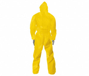 Kimberly Clark Kleenguard A70 Yellow Chemical Bound Seam Coveralls With Elastic Wrists And Hood - 2X - 1pc