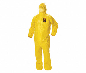 Kimberly Clark Kleenguard A70 Yellow Chemical Bound Seam Coveralls With Elastic Wrists And Hood - 4X - 1pc