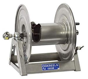 Cox Hose Reels - 1125-SS "Stainless Steel" Series (SP Finish) : Hydraulic Rewind / 1/2"X200'