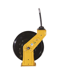 Graco SDX10 Series Spring-Rewind Hose Reel w/ 1/2"Inlet 3/8 in. X 50 ft. Hose - Air/Water/Antifreeze/WWS - Yellow (Overhead Mount)