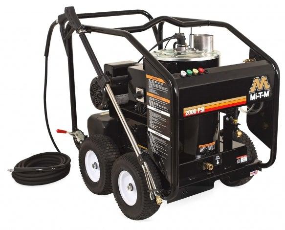 Mi-T-M HSE Series Power Washer - 2500 PSI @ 3.2 GPM, Hot Water, General Pump, Belt Drive