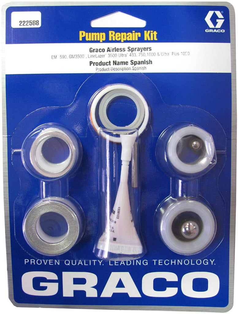 Graco 222588 Repair Kit w/ Leather & Polyethylene Packings