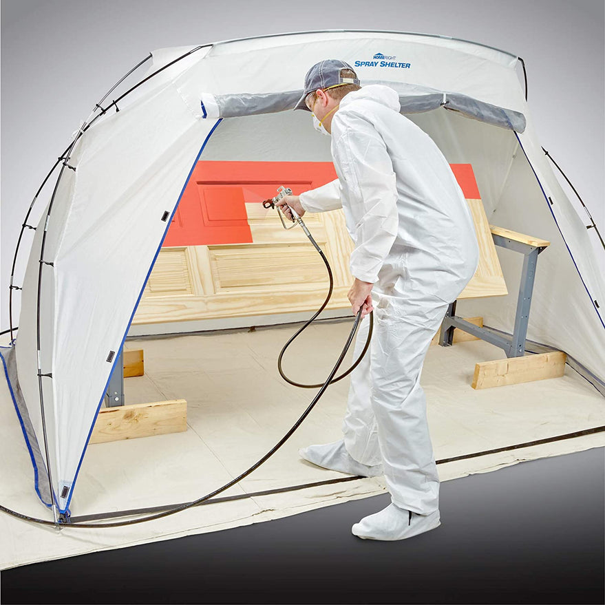 wagner spray tent Wagner C900038.W Spray Shelter - 8.5 ft. x 6 ft. White Polyester