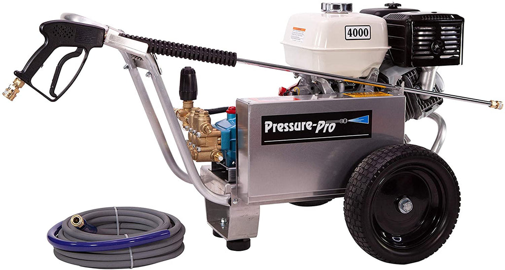 Pressure-Pro 4000 PSI @ 4.0 GPM CAT Pump Belt Drive Honda Engine Cold Water Gas Pressure Washer