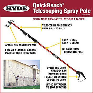 Hyde QuickReach® Telescoping Spray Pole 4.5'-6.5'