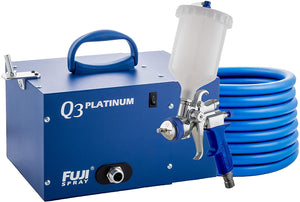 Fuji Q3 PLATINUM - T75G Gravity Feed Quiet System w/ 600cc Nylon & 1.3 mm Air Cap