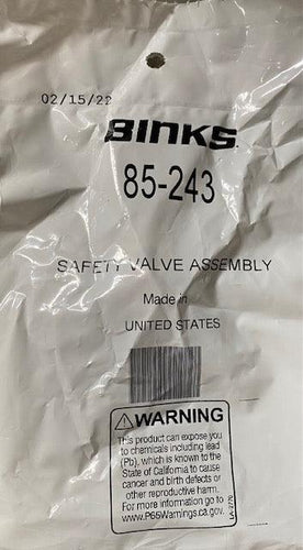 85-243 Binks Safety Valve 55psi