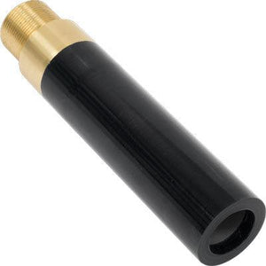 Pirate Brand Poly Jacket 1-1/4 NPSM Brass Thread 1-1/4"Entry 3/8"Bore BAZOOKA Long Venturi Tungsten Carbide Nozzle