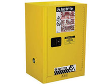 Load image into Gallery viewer, Sure-Grip® EX 12-gal.capacity Compac Flammable Safety Cabinet w/ 1 Shelf &amp; 1 Manual Close Door - Yellow