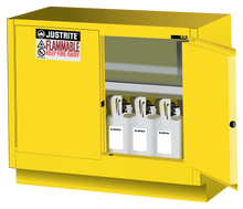 Load image into Gallery viewer, Sure-Grip® EX 31-gal,capacity Under Fume Hood Flammable Cabinet w/ 1 Shelf &amp; 2 Self-Close Doors - Yellow