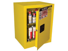 Load image into Gallery viewer, Sure-Grip® EX - 24 cans Benchtop Flammable Cabinet w/ 1 Door-Manual Close &amp; 2 Drawers - Yellow