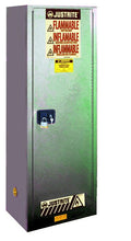 Load image into Gallery viewer, Sure-Grip® EX Slimline 22-gal. Flammable Cabinet w/ 3 Shelves &amp; 1 Door - Self Close - Gray