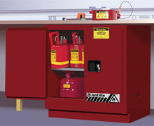 Load image into Gallery viewer, Sure-Grip® EX 22-gal.capacity Undercounter Flammable Safety Cabinet w/ 1 Shelf &amp; 2 Manual Close Doors - Red