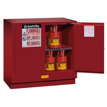 Load image into Gallery viewer, Sure-Grip® EX 22-gal.capacity Undercounter Flammable Safety Cabinet w/ 1 Shelf &amp; 2 Self-Close Doors - Red