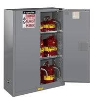 Load image into Gallery viewer, Sure-Grip® EX 45-gal.capacity Flammable Cabinet w/ 2 Doors-Self Close &amp; 2 Shelves - Gray