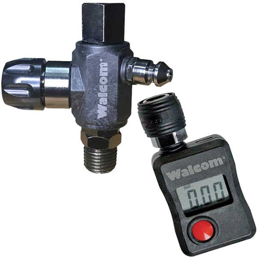 Walcom Pressure Regulator With Digital Gauge- Straight