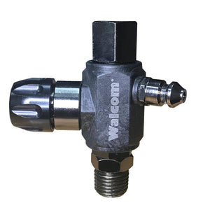 Walcom Pressure Regulator Only With Quick Release For Carbon Fiber Digital Gauge (Gauge Is Not Included)- Straight Connection