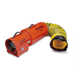 Allegro 8" Axial AC Metal Com-PAX-IAL Blower w/ Canister & 15' Ducting