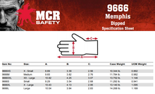 Load image into Gallery viewer, MCR Safety 9666 Memphis Dipped Seamless Nylon Gloves - 12Pr/Pk
