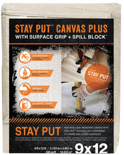 Load image into Gallery viewer, Trimaco Stay Put® Canvas Plus with Surface Grip + Spill Block (Pack of 6)