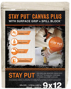 Trimaco Stay Put® Canvas Plus with Surface Grip + Spill Block (Pack of 6)