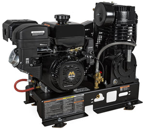 Mi-T-M Two Stage Gasoline Base-Mount Air Compressor 29.0 CFM - 175 PSI - 420cc Mi-T-M OHV