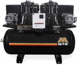 Mi-T-M Two Stage Electric Stationary Air Compressor - 36.0 CFM - 175 PSI - 5 HP - 120 gal