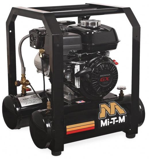 Mi-T-M Single Stage Gasoline Portable Air Compressors 4.8 CFM- 90 PSI - 5 gal - (49-State)