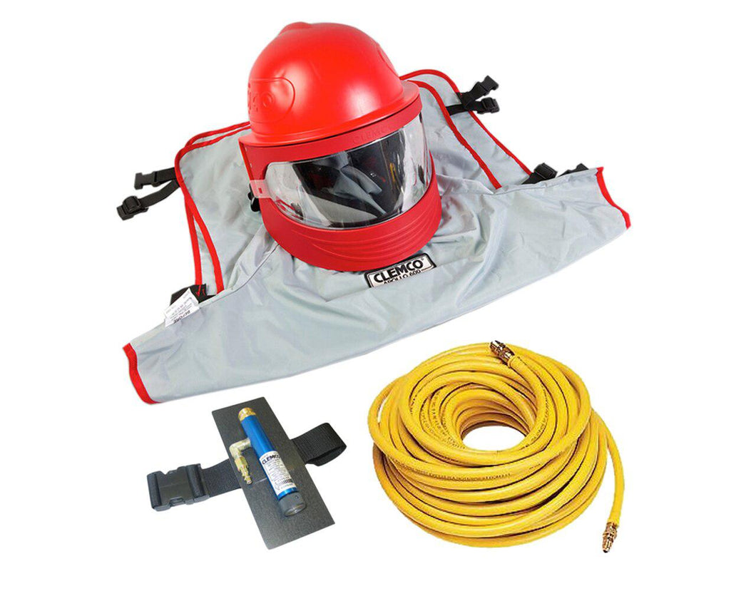 Clemco 25204 Apollo 600 HP DLX w/ 50 ft. Respirator Hose & Cool-Air Tube (CAT)