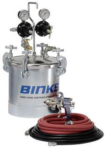 BInks 98c-359 zolatone and multispec coating pressure pot outfit