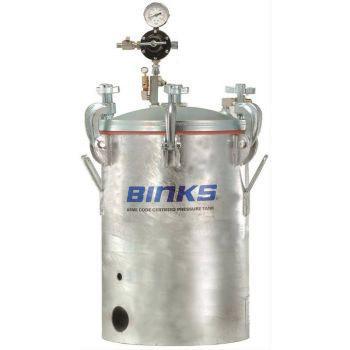 Binks 183S-510 5 Gallon Pressure Tank Stainless Steel, Non Agitated 1 Regulator