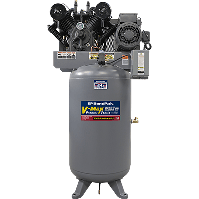 BENDPAK VMP-7580V-601 (5179112) 80-Gallon Vertical Tank 7.5 HP, 1 Ph V-Max Patriot Air Compressor