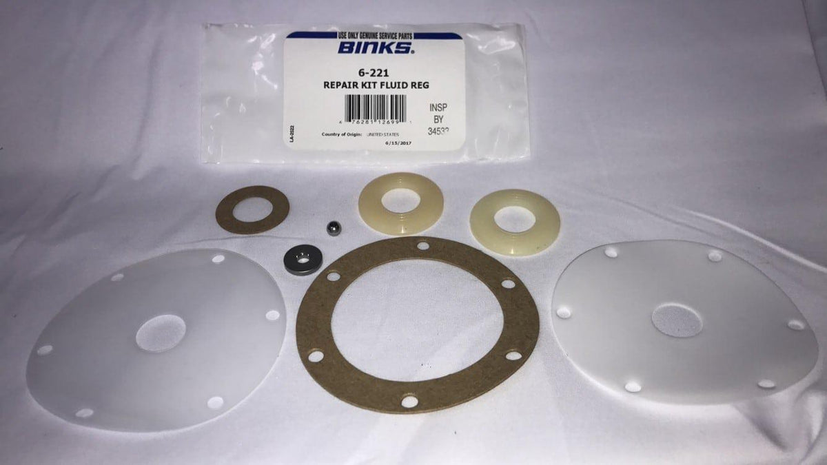 Binks 8024 Binks 6-221 Repair Kit, 84-345,84-412