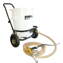 Load image into Gallery viewer, Clemco Sandblast Power Gun w/ 16-ft Air &amp; Material hose (W/ HOPPER &amp; CART)