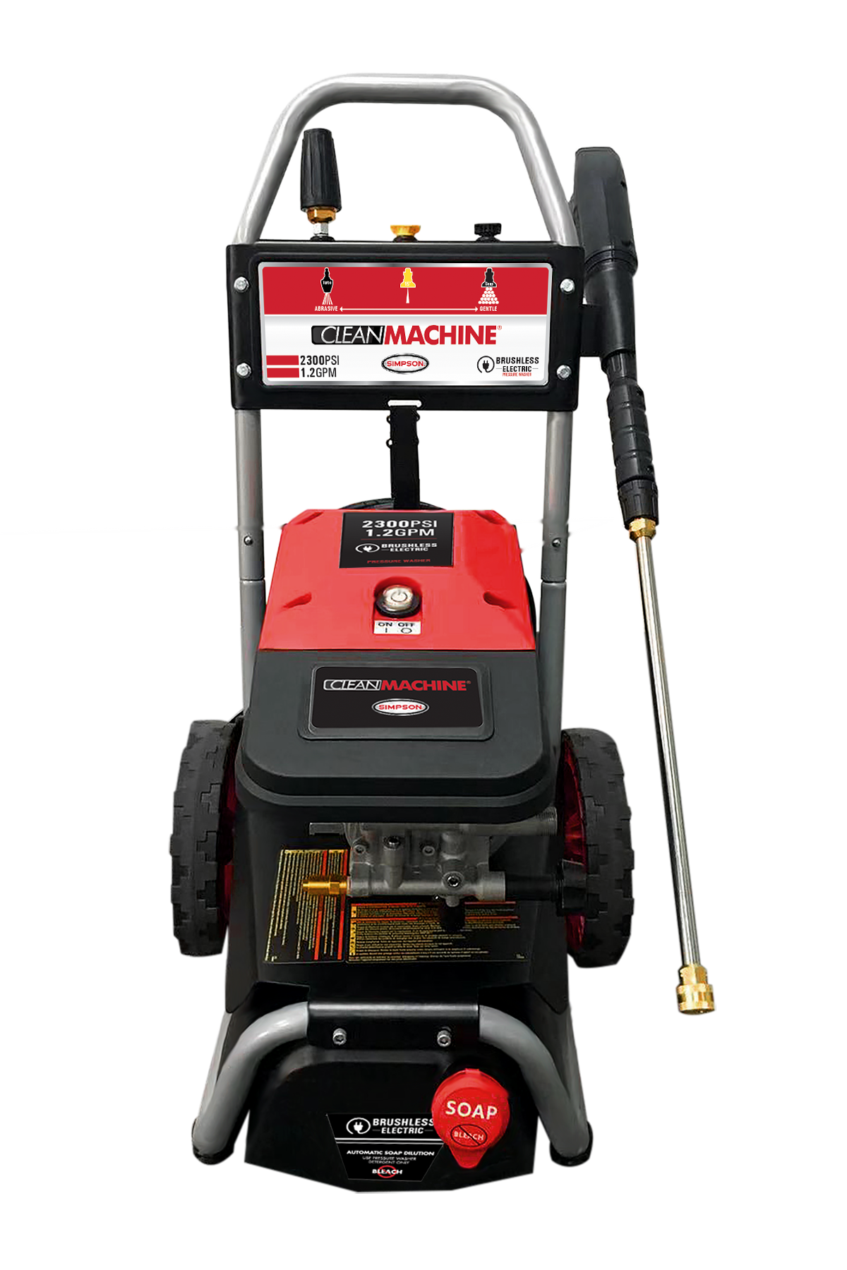 2300 PSI 1.2 GPM Cold Water Direct Drive Gas Pressure Washer by SIMP