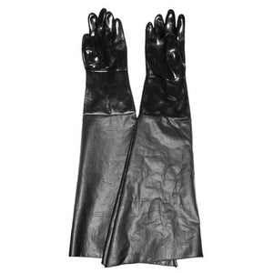 Trinco Style Smooth Black Neoprene 2-00048 6" Diameter x 24" Long Blast Gloves (Pair)