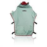 Clemco 23818 Apollo 600 Cape, Silver-Grey with Red Inner Collar