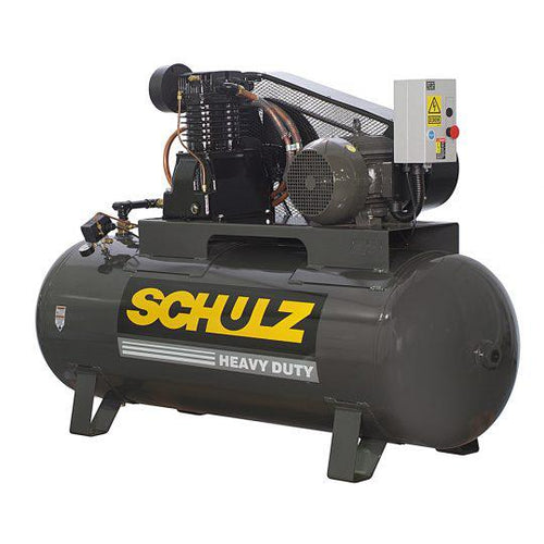 Schulz of America  10120HL40X-3 175 PSI @ 40 CFM 208-230V Two Stage Heavy Duty L Series Basic Horizontal  Air Compressor