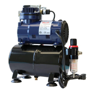 Paasche D3000R 1/5 HP Oil-less Piston Compressor w/ Tank & Regulator