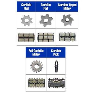 Drum Style Carbide Cutters for the Pro & HP Series GrindLazer DC89, DC1013 & DC1021