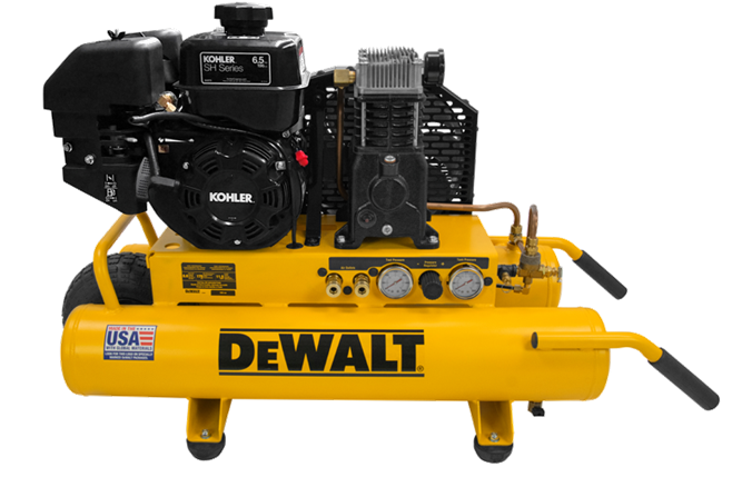 DeWALT DXCMTE6590811 8 Gallon KOHLER Powered Wheelbarrow Air Compressor