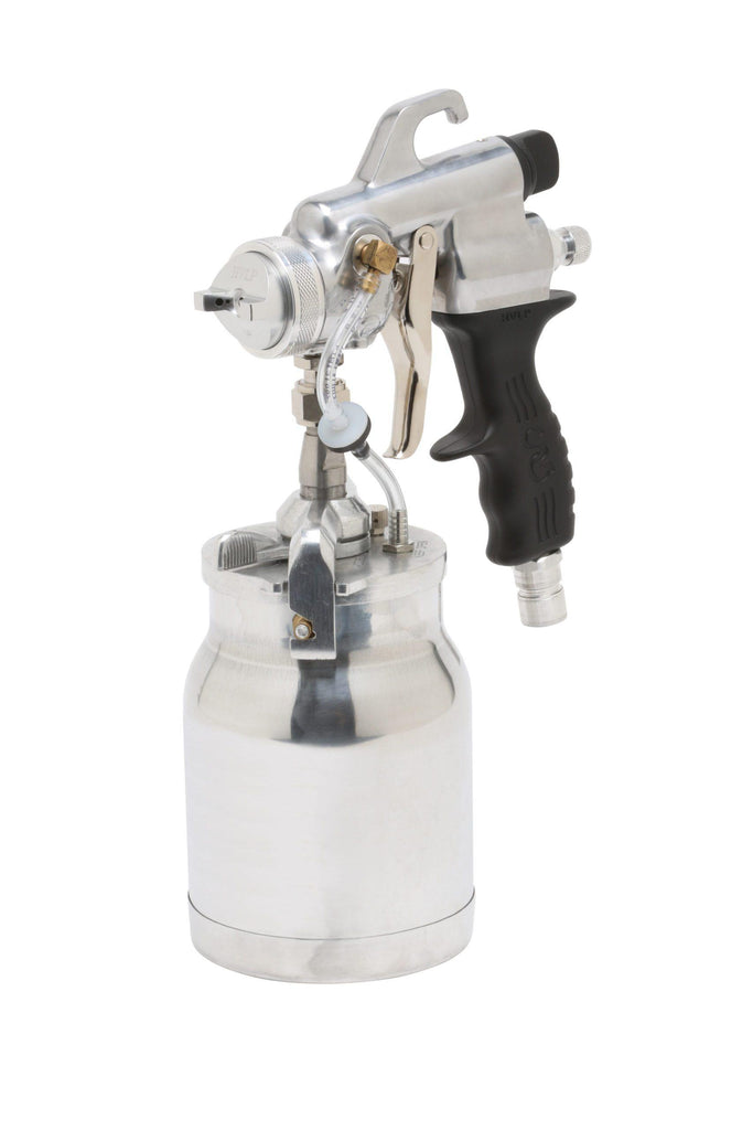 Apollo ECO 1qt. Bottom Non-Bleeder Type Metal w/ Composite Handle Gravity Spray Gun - Silver