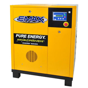 EMAX Industrial Plus 15HP 208/230/460V 3 Phase Direct Drive Rotary Screw-Variable Speed Tankless Air Compressor (Cabinet Only)